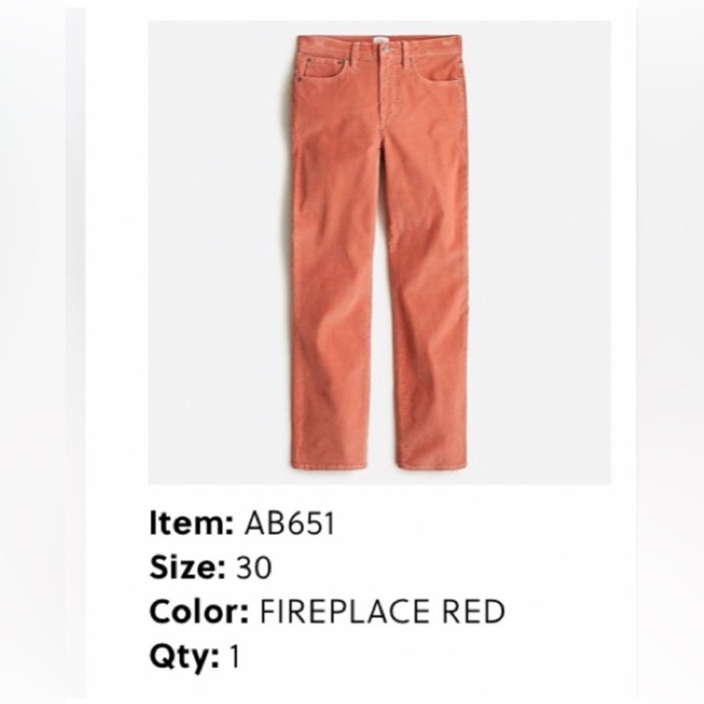 J crew corduroy pants